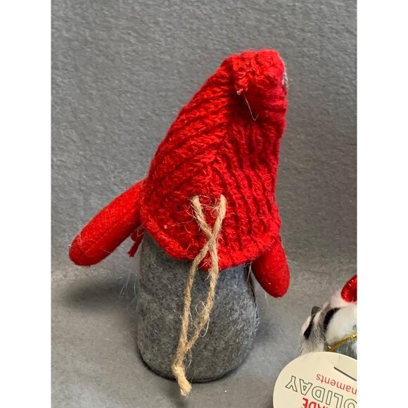 Handmade Holiday Gnome & Raccoon Ornaments Set - Picture 6 of 9